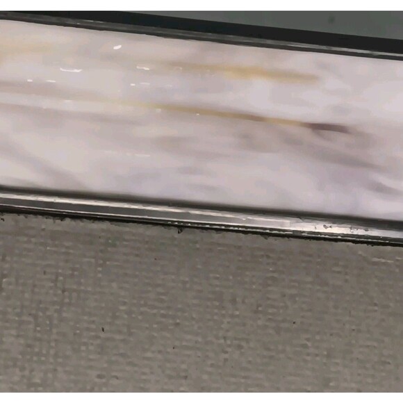 Vintage Light Purple Slag Stained Glass Photo Frame 7.5" x 6.5" Fits 4" x 6" - Picture 8 of 14